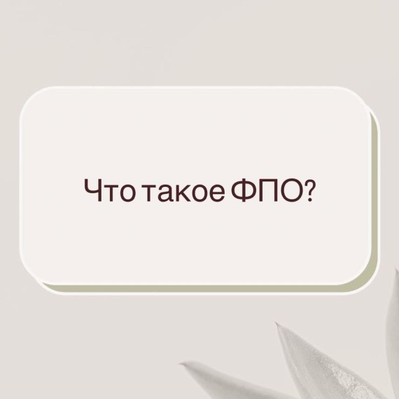 Что такое ФПО?