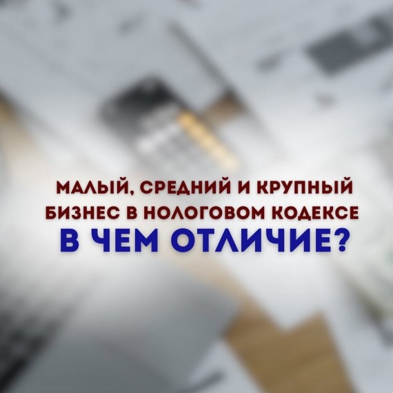 Малый, средний и крупный бизнес в налоговом кодексе, в чем отличия? 