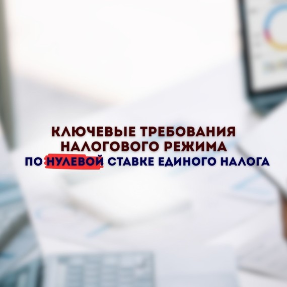 Ключевые требования налогового режима по нулевой ставки единого налога