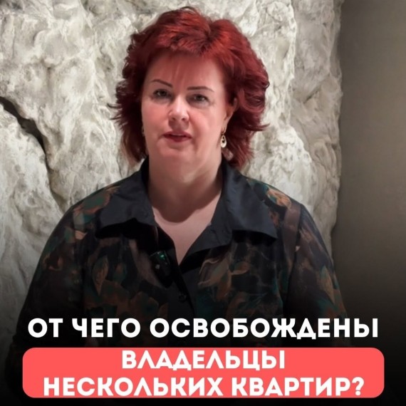 От чего освобождены владельцы нескольких квартир?