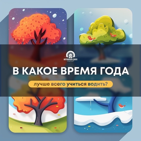 В какое время года лучше всего учиться водить?