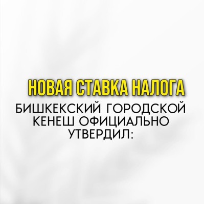  Налог на недвижимость в Бишкеке вырос 