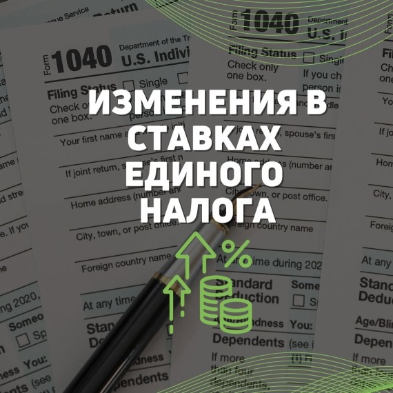 Изменения в ставках единого налога