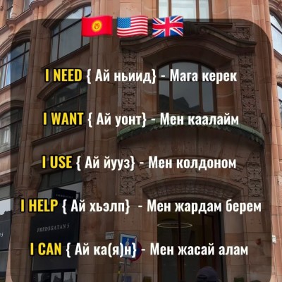 Англис тилинде күндө колдонулуучу сөздөр