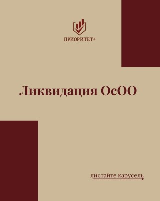 Ликвидация ОсОО - алгоритм действий