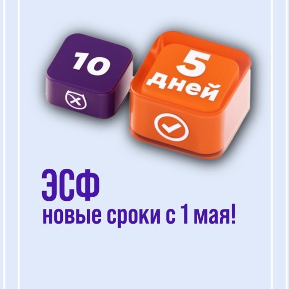 ЭСФ: новые сроки с 1 мая 2025 года