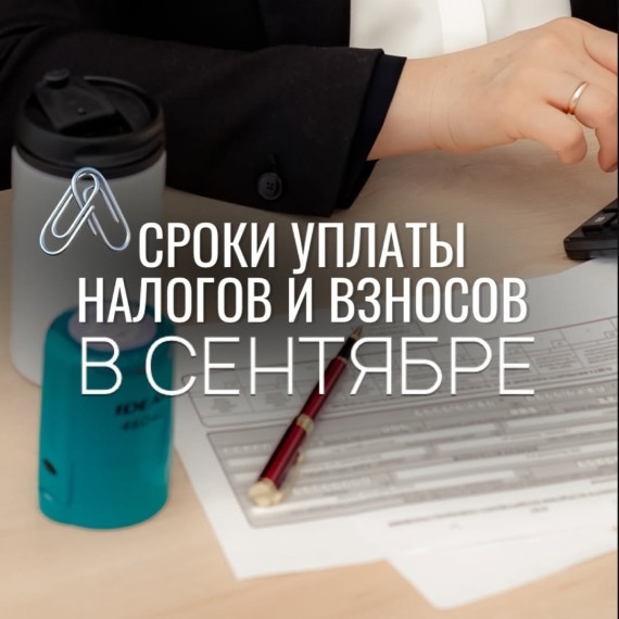 Сроки оплаты налогов и взносов на сентябрь