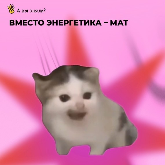 Вместо энергетика - мат