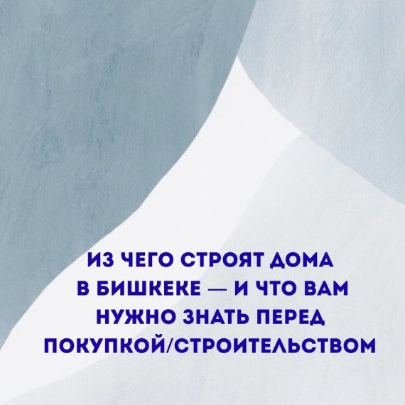 Из чего строят дома в Бишкеке? Что нужно знать перед покупкой?
