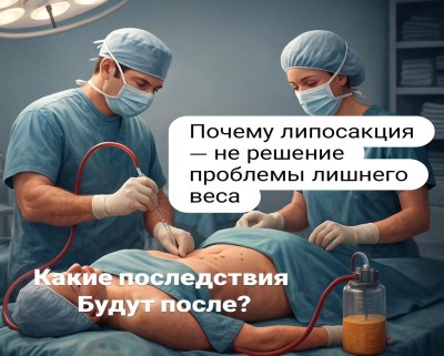 Липосакция ≠ похудение: главная ошибка, которую делают пациенты