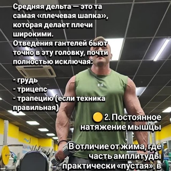 В чем польза упражнения на среднюю дельту?