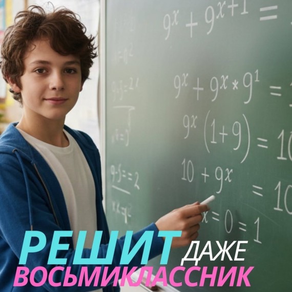 Уравнение по математике , которое решит даже восьмиклассник