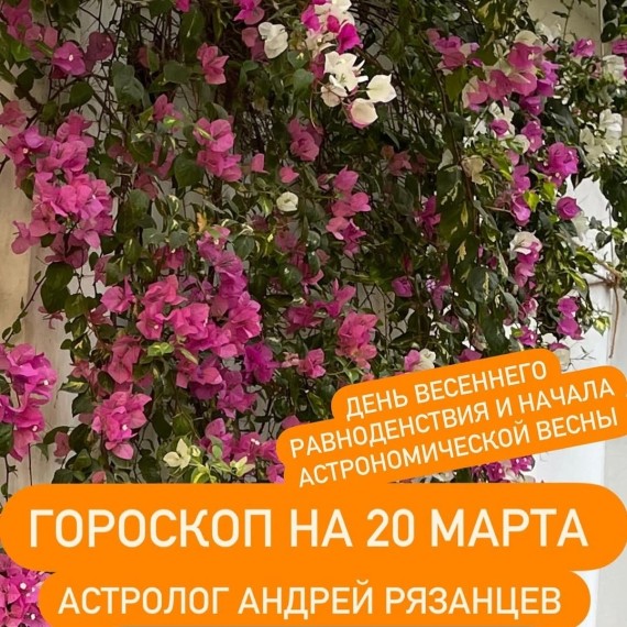 Гороскоп для всех знаков зодиака 20.03.2024