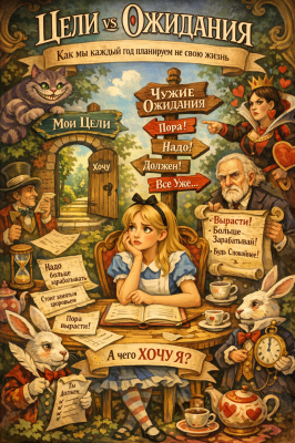 Цели vs ожидания: как мы каждый год планируем не свою жизнь