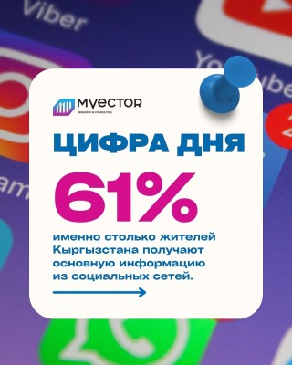 61% опрошенных кыргызстанцев получает основную информацию из социальных сетей?