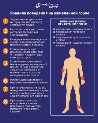Правила безопасного поведения на оживлённой горке