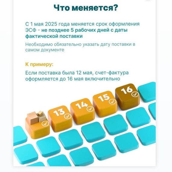 Новые сроки сдачи электронной счет фактуры