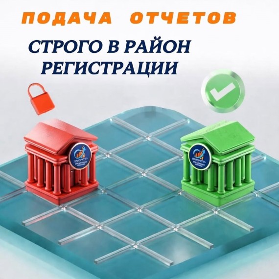 Подача отчетов строго в район регистрации