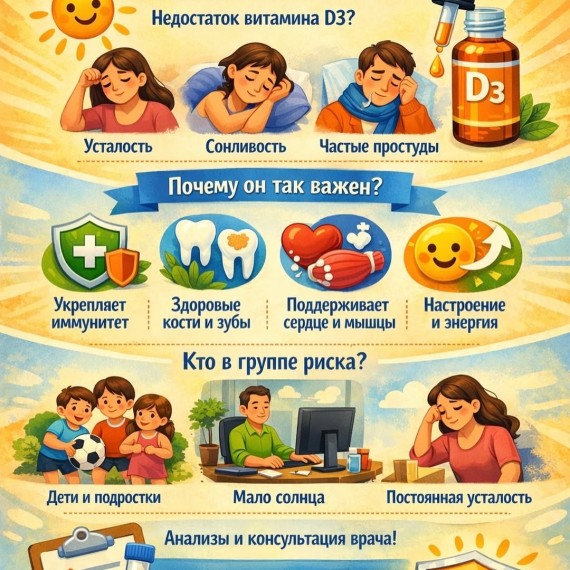 Почему так важен витамин D3?