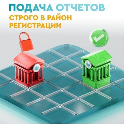 Подача отчетов строго в район регистрации