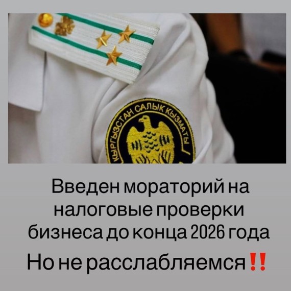 Введение временного запрета (моратория) на проведение налогового контроля субъектов предпринимательства