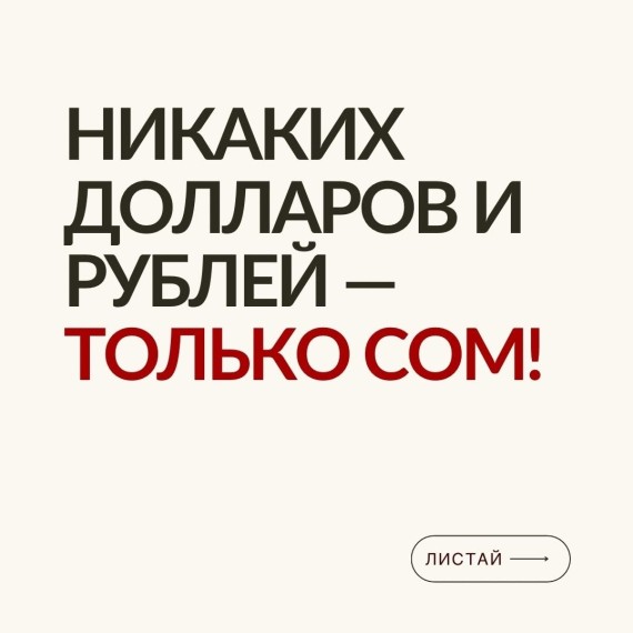 Использование сома в расчетах: новый закон КР №91