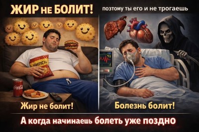 Жир не болит — болезнь болит