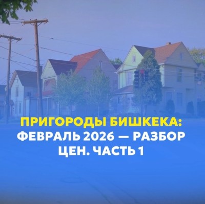 Часть 1. Пригороды Бишкека: февраль 2026 - разбор цен