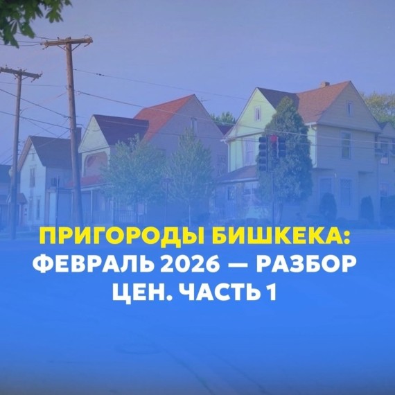 Часть 1. Пригороды Бишкека: февраль 2026 - разбор цен