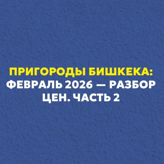 Часть 2. Пригороды Бишкека: февраль 2026 - разбор цен
