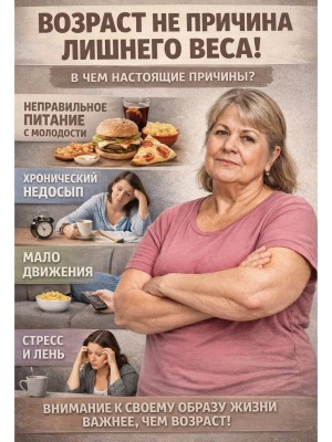Возраст не причина лишнего веса!