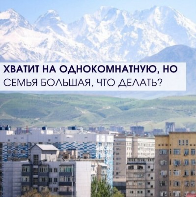 Хватит на однокомнатную, но семья большая, что делать?