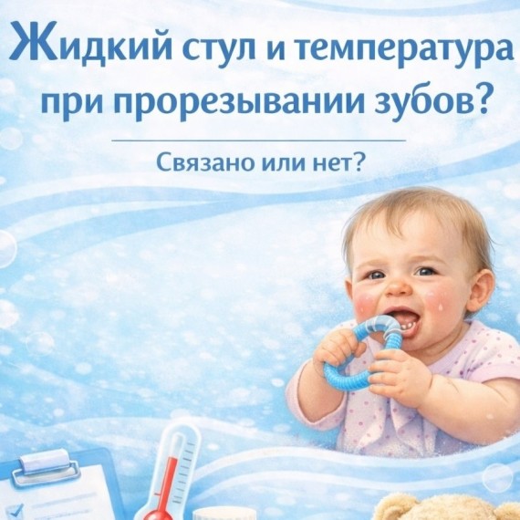 Жидкий стул и температура при прорезывании зубов — норма или повод насторожиться?