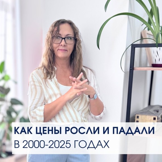 Как цены на недвижимость росли и падали в 2000-2025 годах
