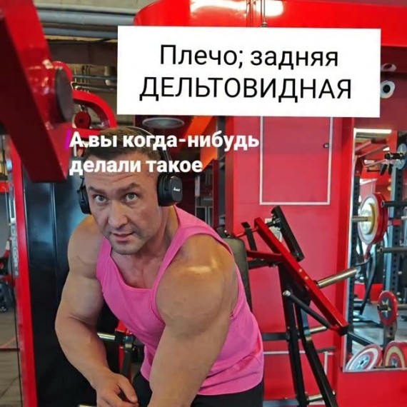 Упражнение на плечи: задняя дельтовидная