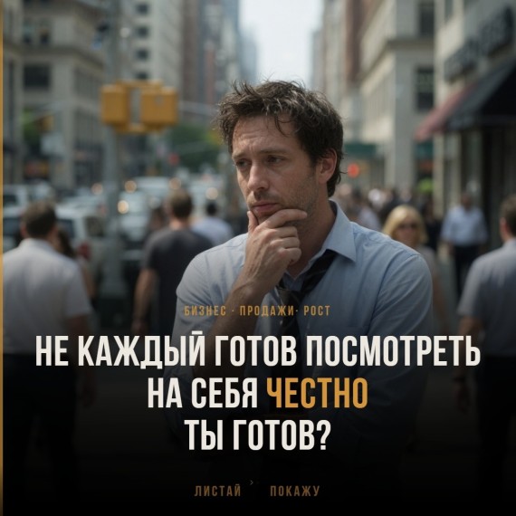 Не каждый человек готов посмотреть на себя честно