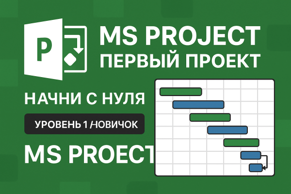 MS Project: Первый проект, начни с нуля (Уровень 1 / Новичок)