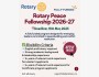  Rotary Peace Fellowship 2026-27 | Fully Funded 