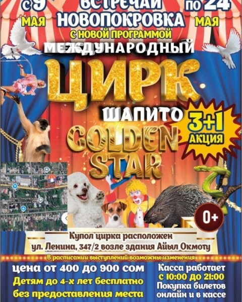 Шапито Golden Star ( Новопокровка) | 24 мая 2025