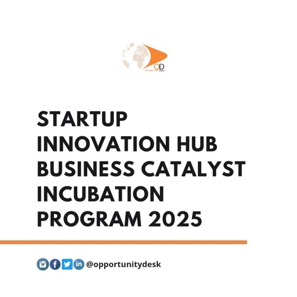 Cтартап программа инкубации бизнес-катализаторов Startup Innovation Hub 2025