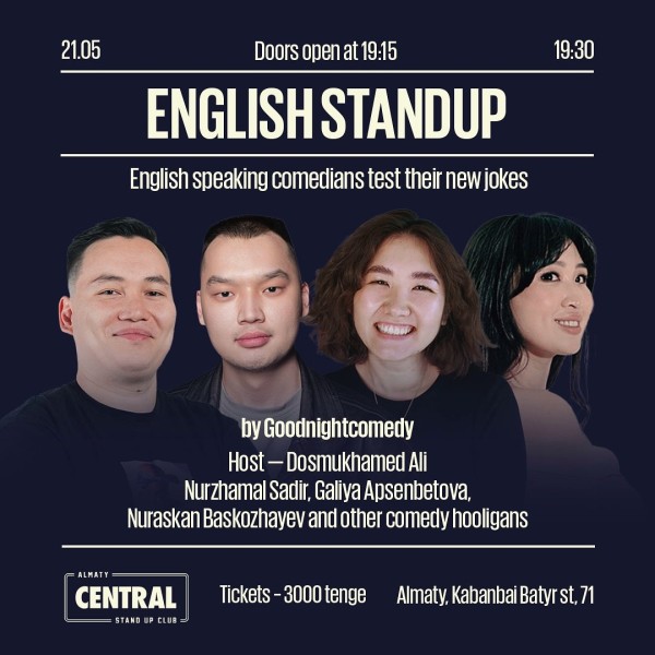 English stand up | Алматы 21.05.2025