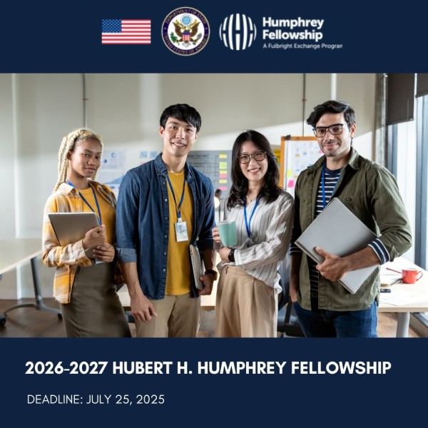 Программа стипендий Hubert H. Humphrey Fellowship Program 2025