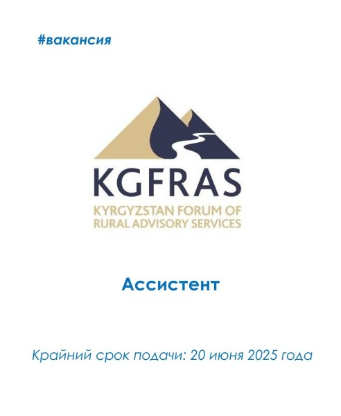 Вакансия ассистента исполнительного директора в КGFRAS