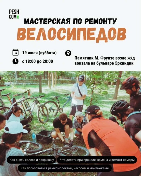 Четвёртая июльская Веломастерская Peshcom