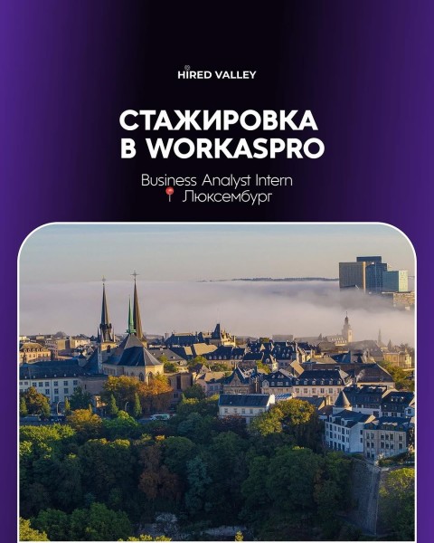 Программа стажировок WorkAsPro в Люксембурге 