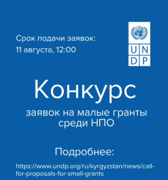 Конкурс заявок на малые гранты среди НПО