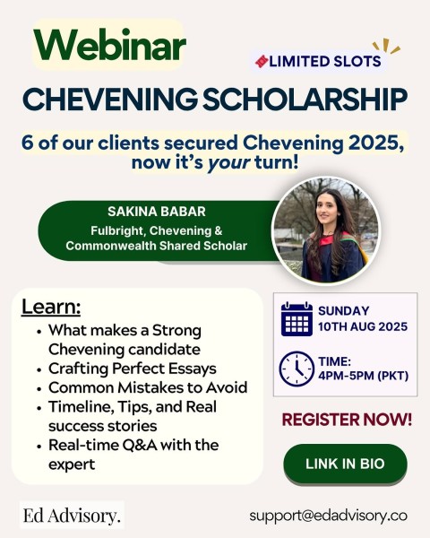 Вебинар посвященный Chevening 2025