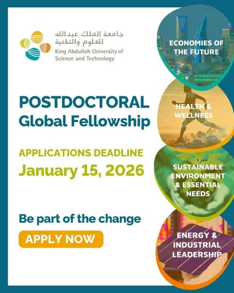 Программа стипендий KAUST Global Fellowship Program 2025