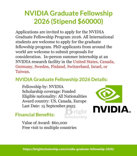 Программа NVIDIA Graduate Fellowship 2026