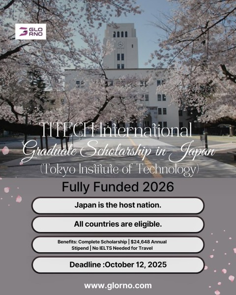 Программа стипендий TiTech International Graduate Scholarship 2026 в Японии